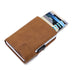 Crazy Horse Leather Aluminum Card Case Wallet - Minihomy