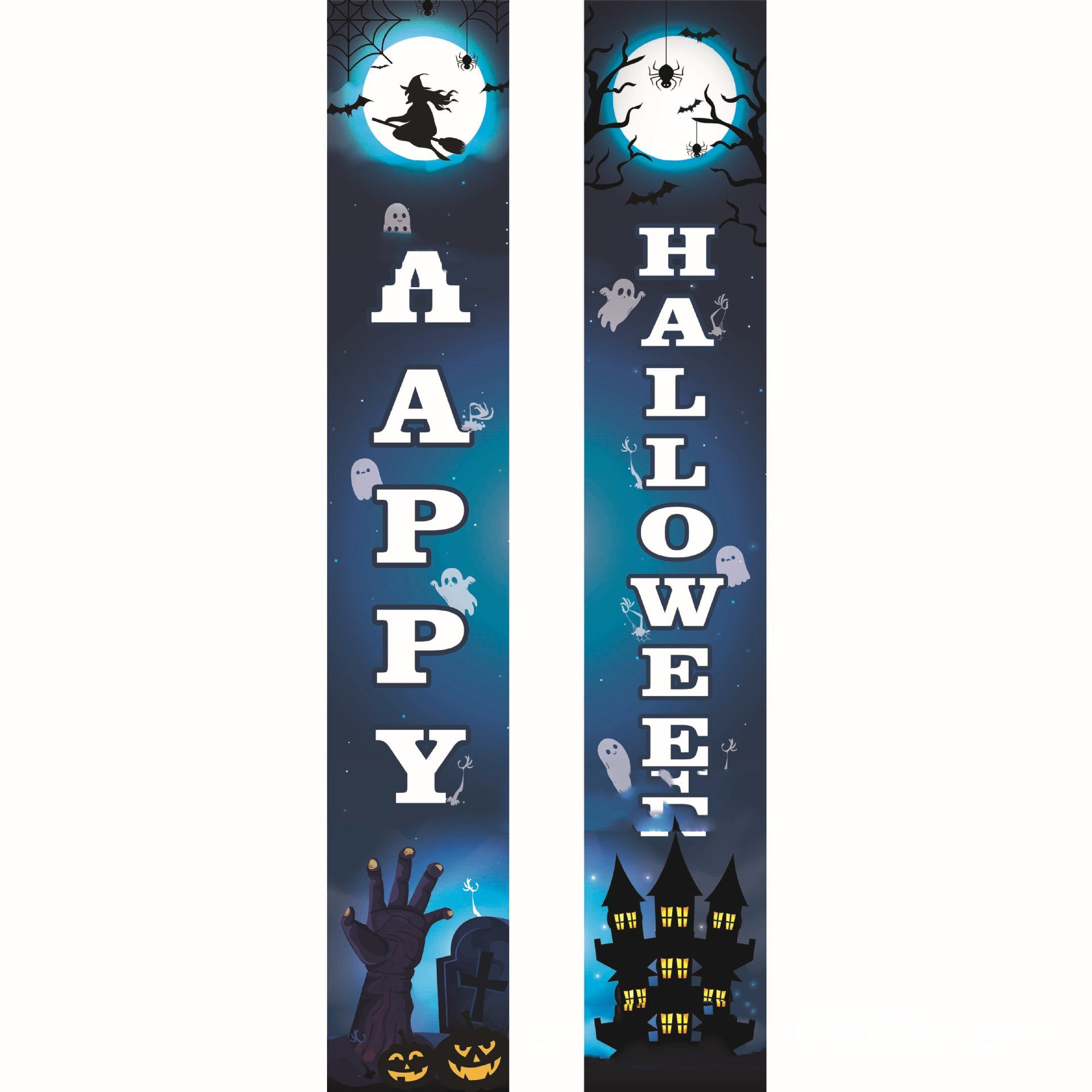 Halloween Background Cloth Banner Banner Couplet - Minihomy