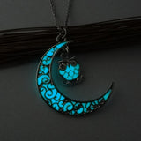 Glowing Pendant Necklaces Silver Plated Chain Necklaces - Minihomy