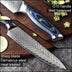 Kitchen Stainless Steel Damascus Knife Set - Minihomy