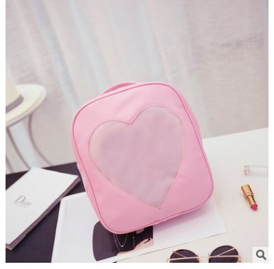 Korean cute students children's soft sister Macarons retro color transparent Backpack Bag - Minihomy