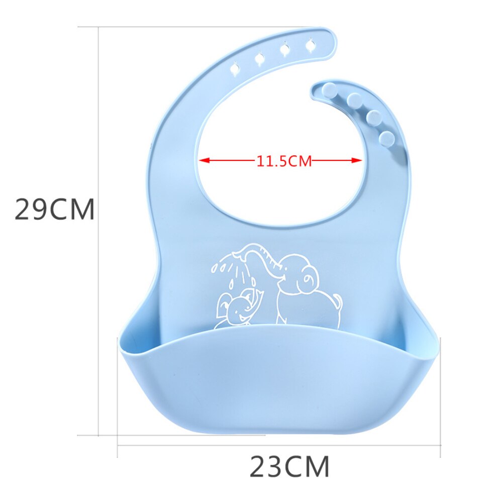 Baby food Bib baby meal silicone saliva bag - Minihomy