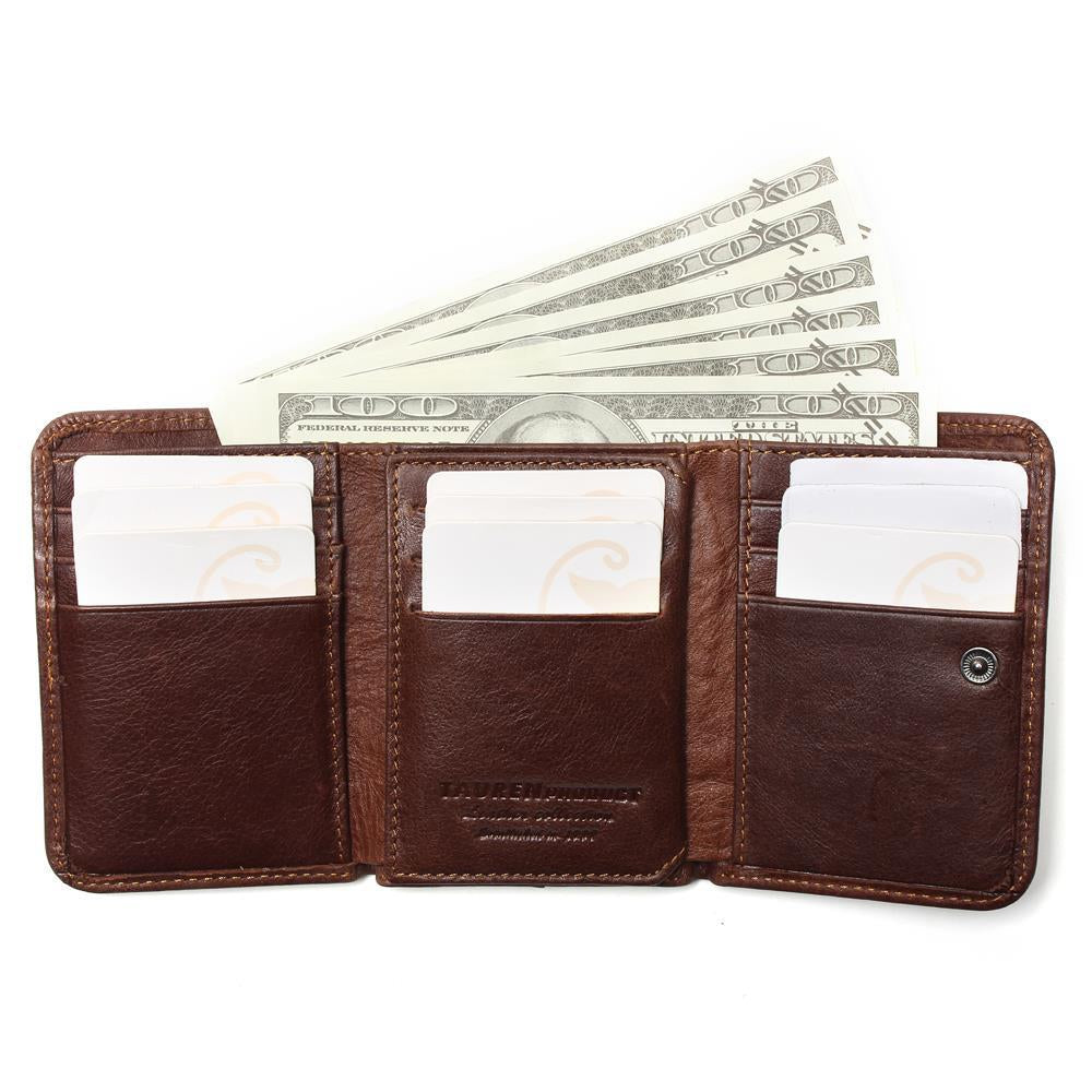 Men's ultra-thin leather wallet - Minihomy