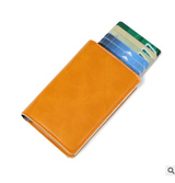 PU Automatic Card Card Holder RFID Multi-function Card Holder