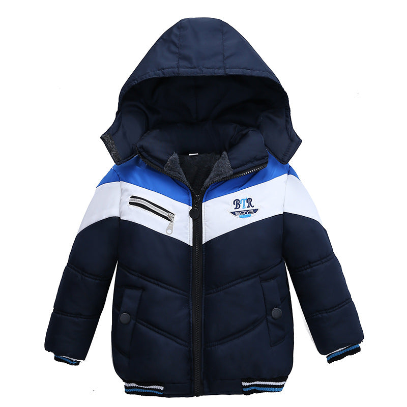 Long Sleeved Hooded Padded Jacket For Boys - Minihomy