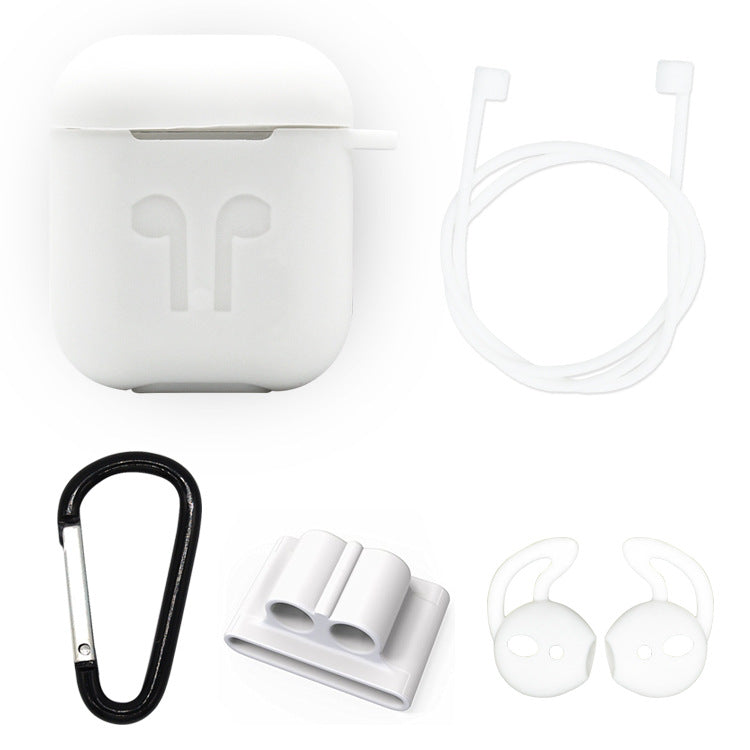 Compatible with Apple Applicable airpods thick bluetooth headset charging box anti-fall silicone storage box - Minihomy