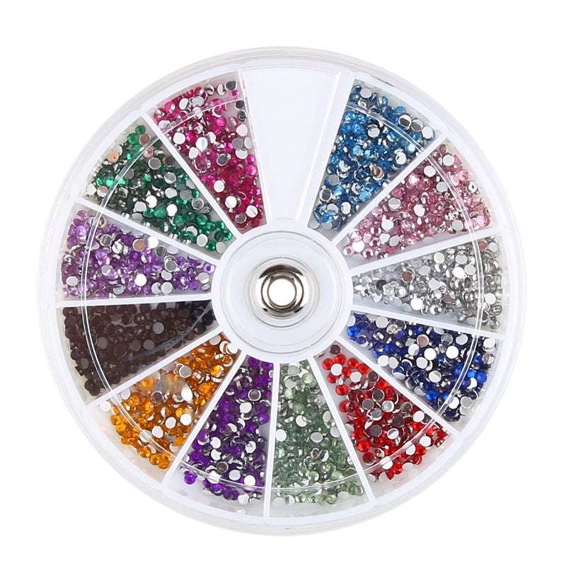 Diamond fake nails domestic rhinestones 12 colors - Minihomy