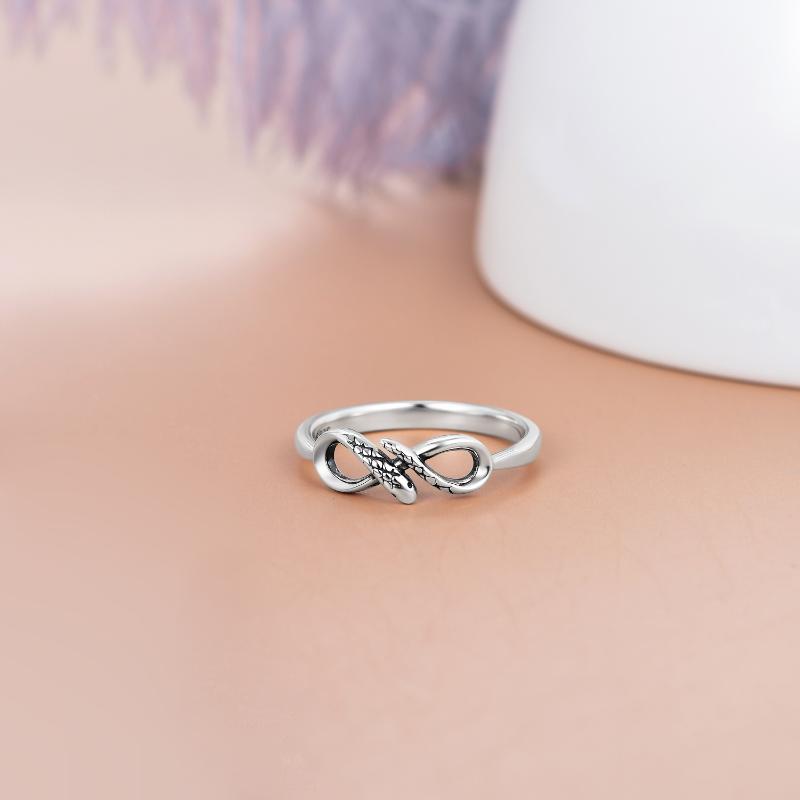 Snake Thumb Toe Ring Sterling Silver Animal Infinity Jewelry