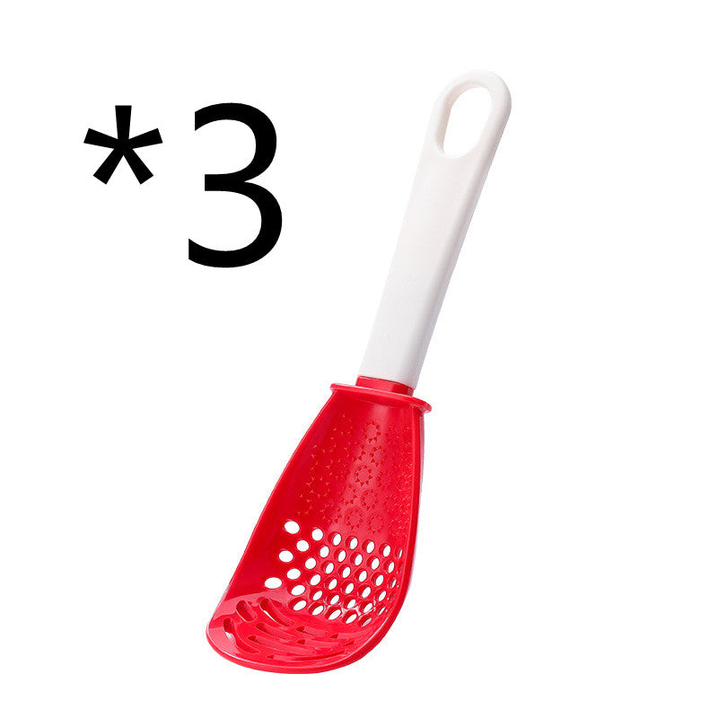 Multifunctional grinding crushing colander and draining spoon - Minihomy