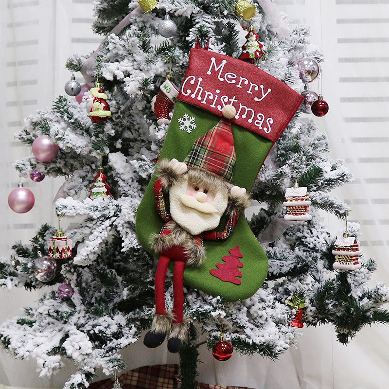 Christmas Big Sock Christmas Tree Pendant - Minihomy