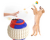 Pet Draw Rope Hand Throwing Ball ABS Grinding Teeth Resistant Chew Dog Training Ball - Minihomy