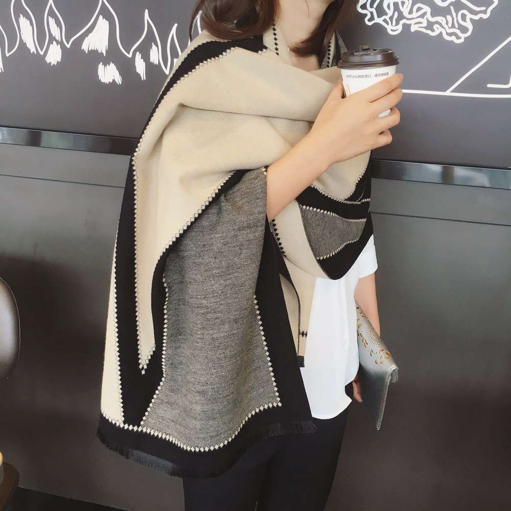 Double-sided  Increase Office Dual-use Long Scarf - Minihomy