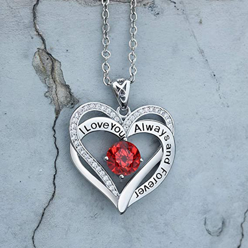 Crystal Heart Pendant Necklace - Minihomy