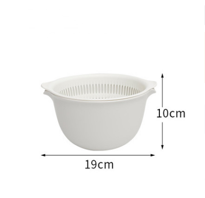 Double sink dish drain basket kitchen panning wash fruit basket - Minihomy