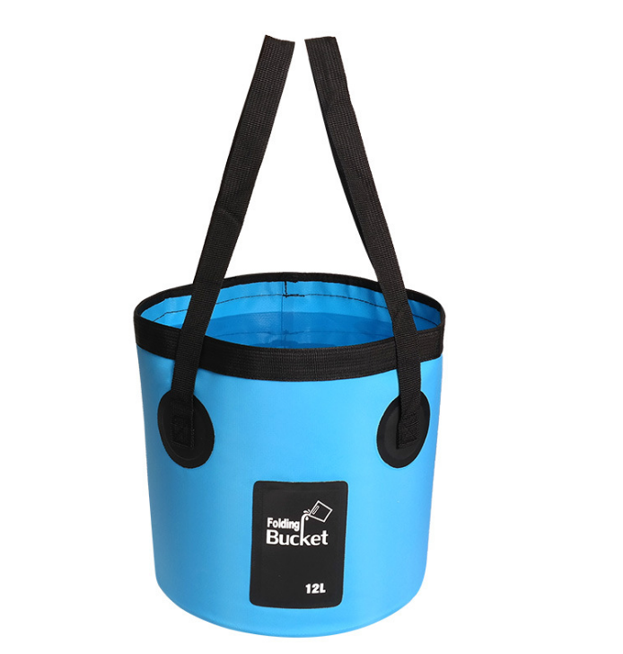 Portable Travel Bag Fishing Bucket Folding Bucket Bag Outdoor Convenient Travel Car Wash Bucket Outdoor Waterproof Bag - Minihomy