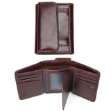 Men's ultra-thin leather wallet - Minihomy