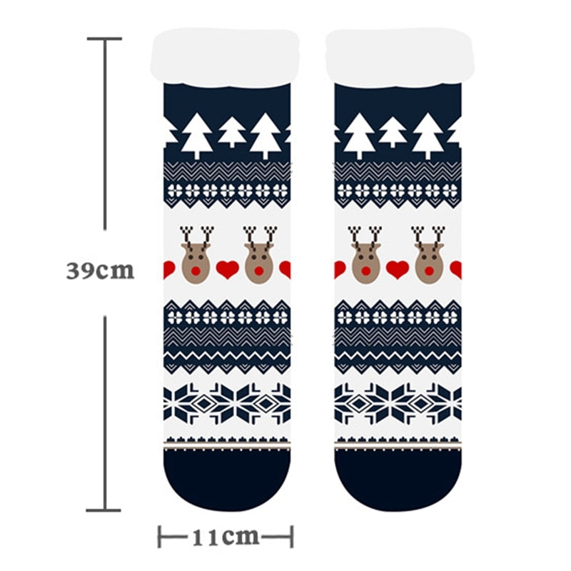 Christmas socks female autumn and winter tube floor socks - Minihomy