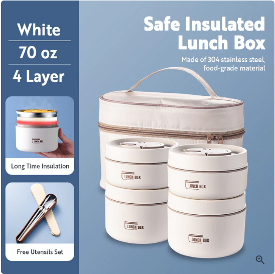 Portable Self-heating Japanese Thermal Insulation Lunch Box - Minihomy