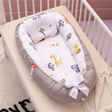 Baby Removable and Washable Bed Crib Portable Crib Travel Bed for Children Infant Kids Cotton Cradle - Minihomy