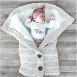 Baby Thickened Plus Velvet Warm Soft Newborn Baby Wrap Blankets Baby Sleeping Bag - Minihomy