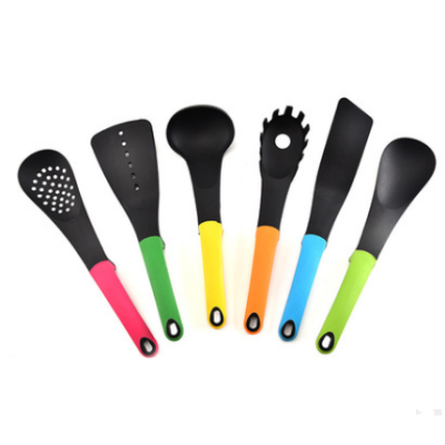 Nylon kitchenware 6 piece non stick cooking pot spatula scoop kitchenware set kitchenware suit - Minihomy