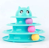 Cat toy turntable ball three-layer cat tower - Minihomy