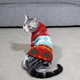 Dog Cat Sweater Pet Christmas Knitting High Collar Clothes - Minihomy