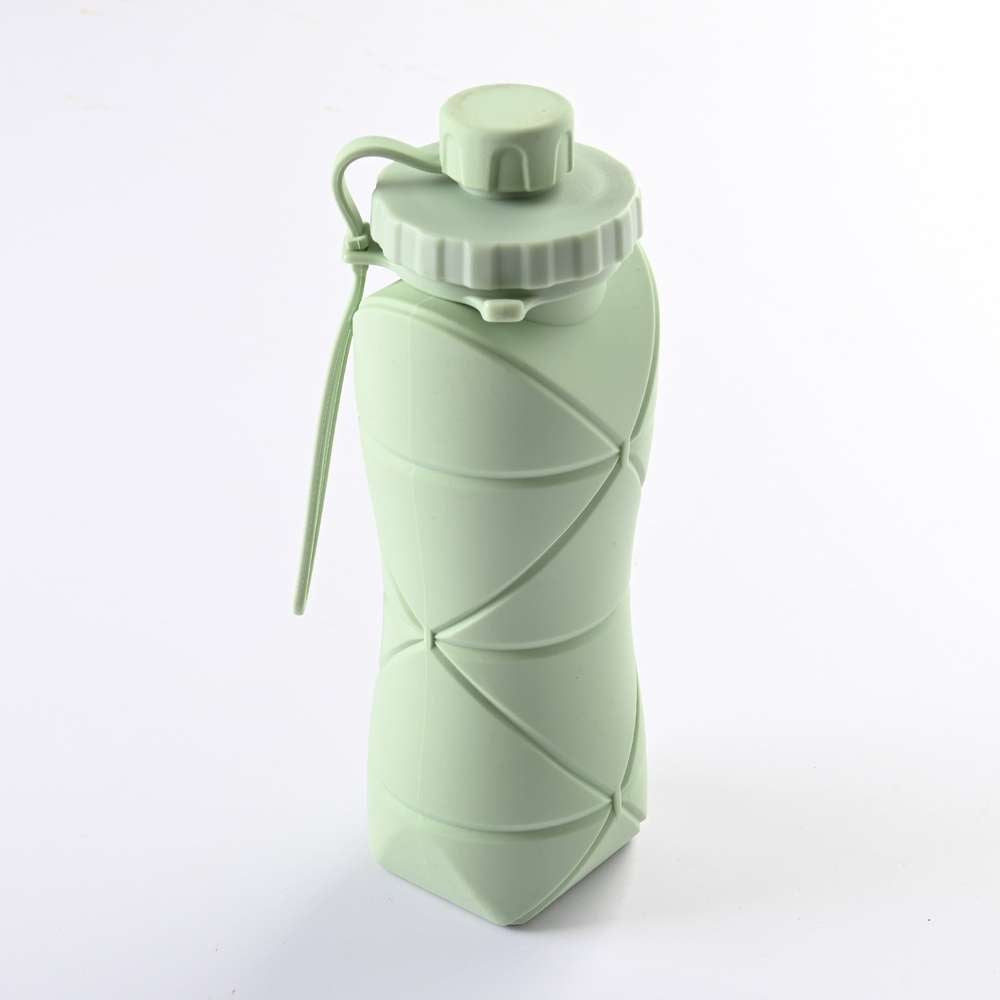 600ml Folding Silicone Water Bottle - Portable Sports Bottle - Minihomy