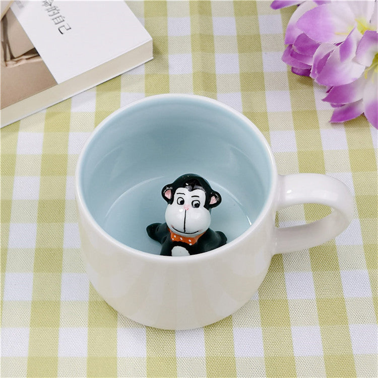 Animal cup in ceramic 3D cup - Minihomy