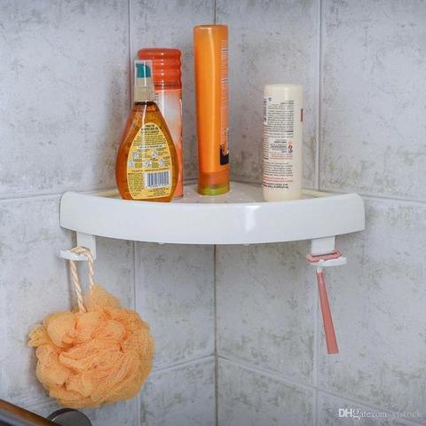 Punch-free triangle suction cup wall hanging kitchen rack