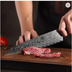 Damascus Steel Chef Knife: Premium Kitchen Knife with Sharp Blade - Minihomy