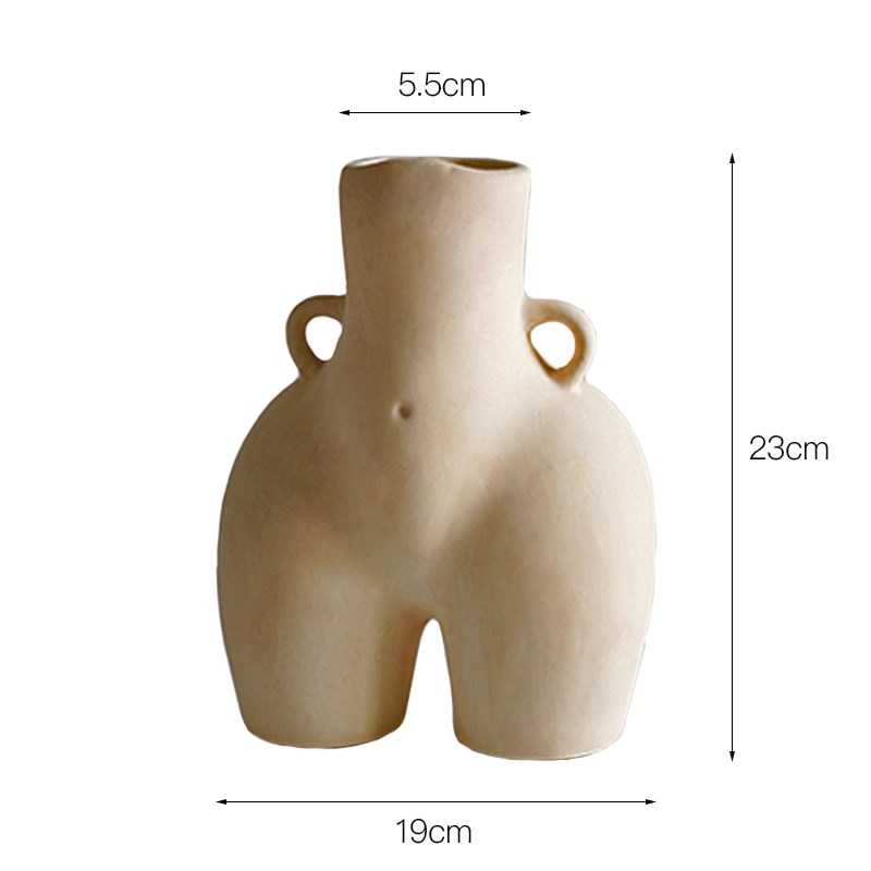 Nordic Creative White Ceramic Vase - Minihomy