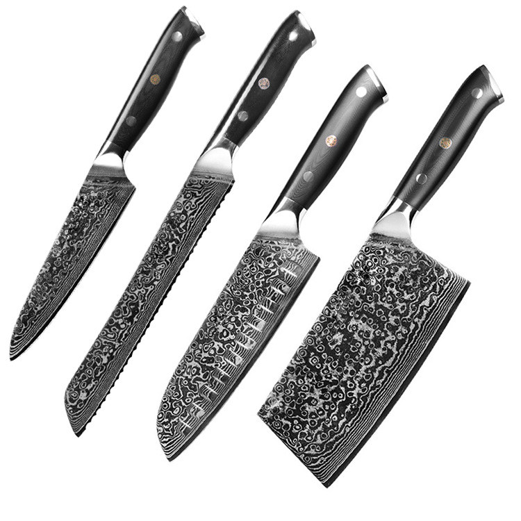 Household Forged Pattern Kitchen Knife Set - Minihomy