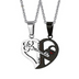 Pendant Love Necklace Set Lover Valentine Gifts Stainless Steel Chain Necklace - Minihomy