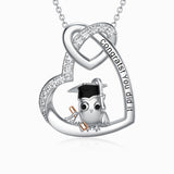 2021 Owl Pendant Necklace Heart Jewelry Graduation Gifts - Minihomy