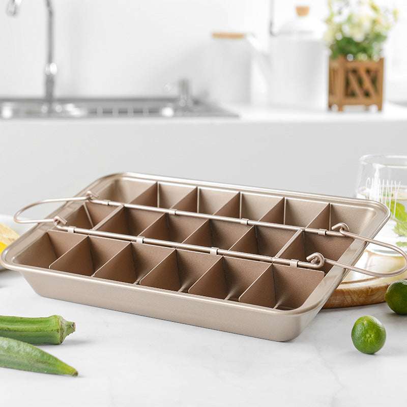 Kitchen Solid Bottom Thickened Square Brownie Pan Home Bakery - Minihomy