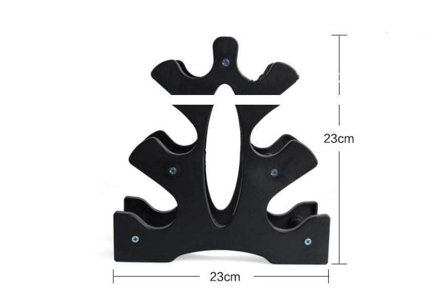 Dumbbell Bracket Leaves Tree Rack Stand Weight Lifting Holder Fitness Gym - Minihomy