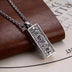 Silver Harmonica Pendant Can Sound The Six-character Mantra Necklace Of Trendy Men