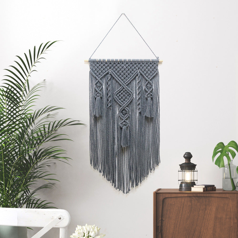 Nordic Wind Cotton Rope Woven Tapestry Home Decor Wall Hanging - Minihomy