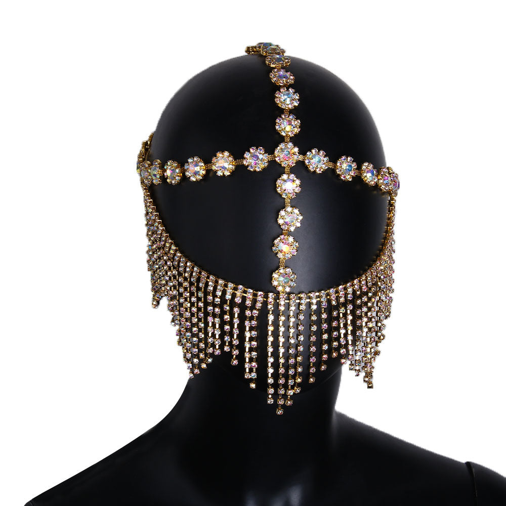 European And American Personality Claw Chain Rhinestone Mask - Minihomy