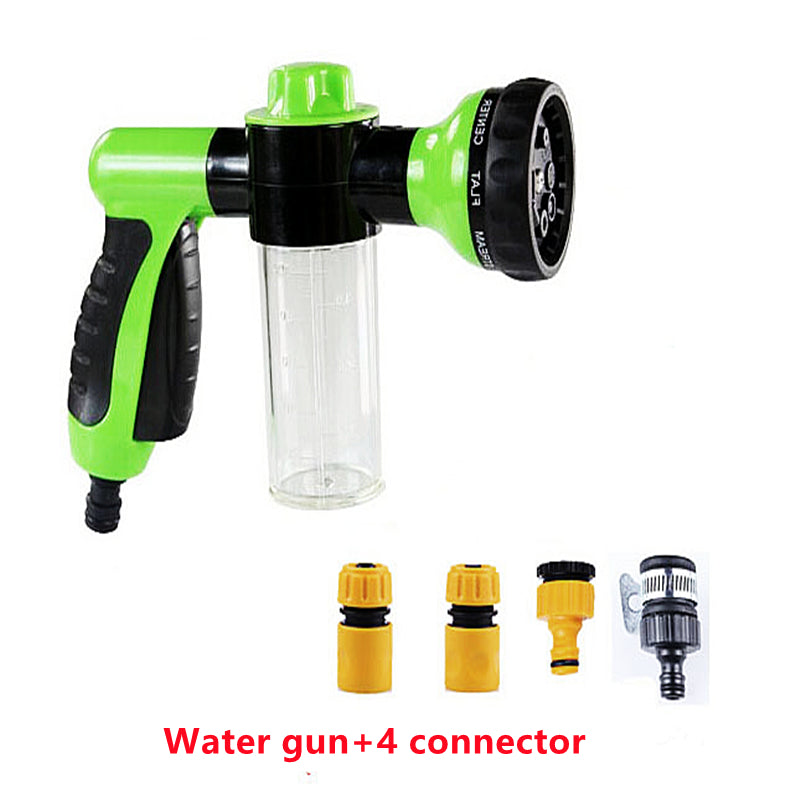 Multi-function 8 Water Patterns High Pressure Car Water Gun Car Cleaning Washing Foam Gun Water Sprayer Jet Pressure Washer - Minihomy