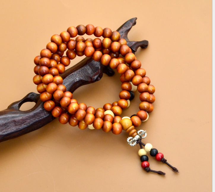 108 Bead Sandalwood Mala - Buddhist Meditation Necklace - Minihomy