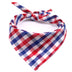 Pet Dog And Cat Plaid Cotton Triangle Scarf - Minihomy