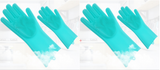 Silicone Heat-resistant Cleaning Brush Scrubbing Gloves - Minihomy