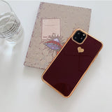 Luxury plating love phone case - Minihomy