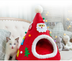 Autumn And Winter Warm Cat Nest Christmas Hat Shape Sponge - Minihomy