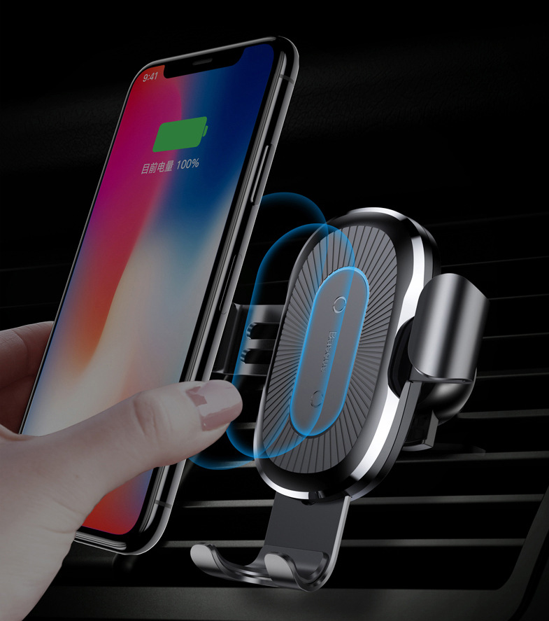 Gravity bracket wireless charging car two-in-one wireless charging bracket charger - Minihomy