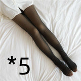 Fleece Lined Pantyhose Thermal Winter Tights - Minihomy