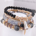 Bohemian Multilayer Multicolor Acrylic Beads Bracelet Ethnic Strands Bracelets Bangles For Women Gift - Minihomy