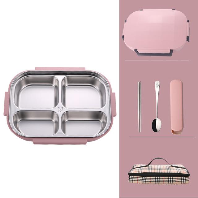 Stylish leakproof Japanese style stainless steel lunch box